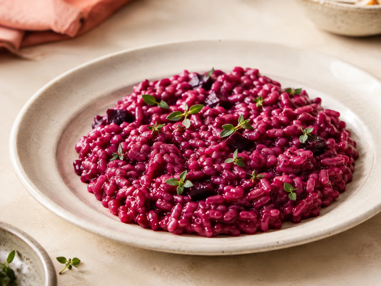 Risotto de remolacha · imagen ilustrativa del menú